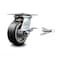 Service Caster 5 Inch Rubber on Aluminum Caster with Roller Bearing and Brake/Swivel Lock SCC SCC-35S520-RAR-SLB-BSL - alternate 2